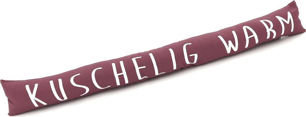 heimtexland Zugluftstopper Windstopper Fensterdeko Kissen Türdichtung Fensterdichtung trendig bedruckt mit 46% Sandfüllung OPTIMALE ABDICHTUNG...