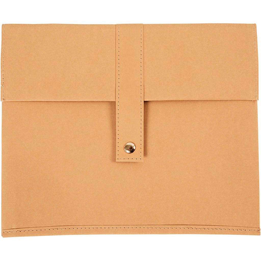 Creativ Company faux leather Tablethülle hellbraun 26,5x22 cm - Tablet Zubehör