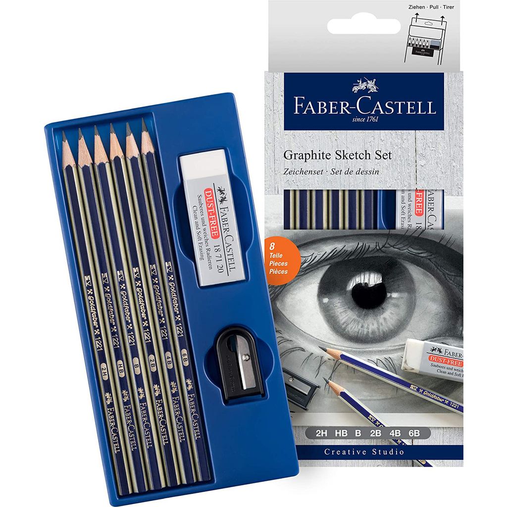 Faber Castell - Faber-Castell Bleistifte 6 Härtegrade inkl. Produktbild 