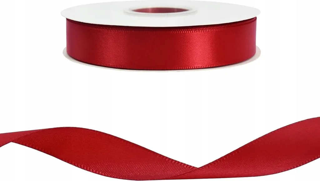Ruban de Noël en Satin Rouge 250cm - Accessoire de Décoration Festive