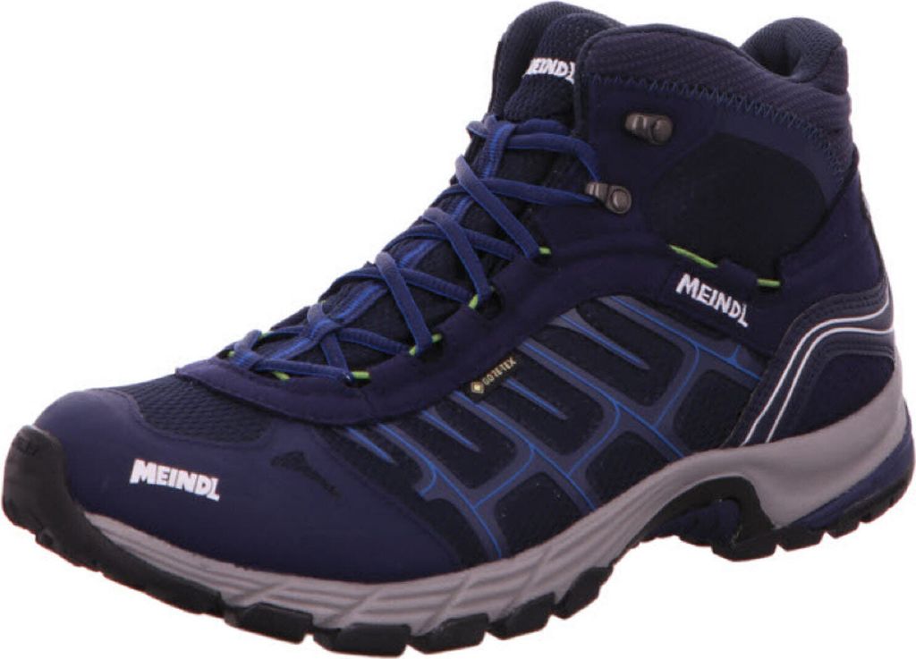 Meindl Quebec Mid GTX Herren Trekkingschuhe Wanderschuhe Gore-Tex wasserdicht blau 44,5