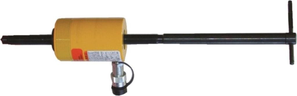 KS Tools Hohlkolben-Hydraulik-Zylinder mit Spindel, 30 t