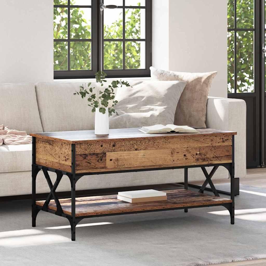 Maison Exclusive - Couchtisch Altholz 100 x 50 x 50 cm Holzwerkstoff