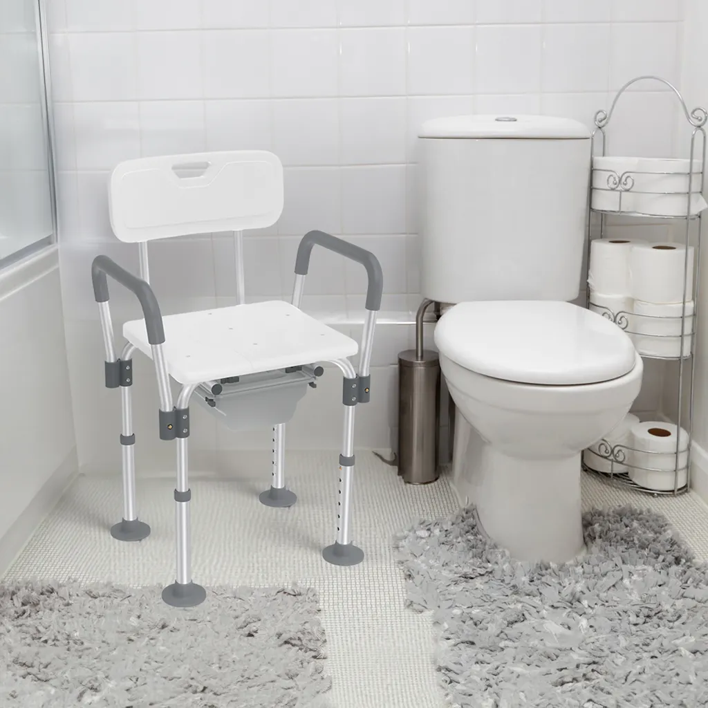 Siège de douche pour senior et femme enceinte confort et stabilité bain