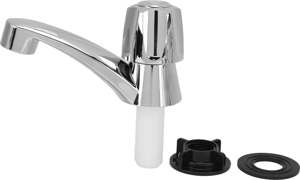 Rubinetto Lavabo A Cascata Cromato Hoimpro Con Scarico Pop-up - Monocomando In Acciaio Inox, Per Bagno Moderno Con Flessibili Inclusi
