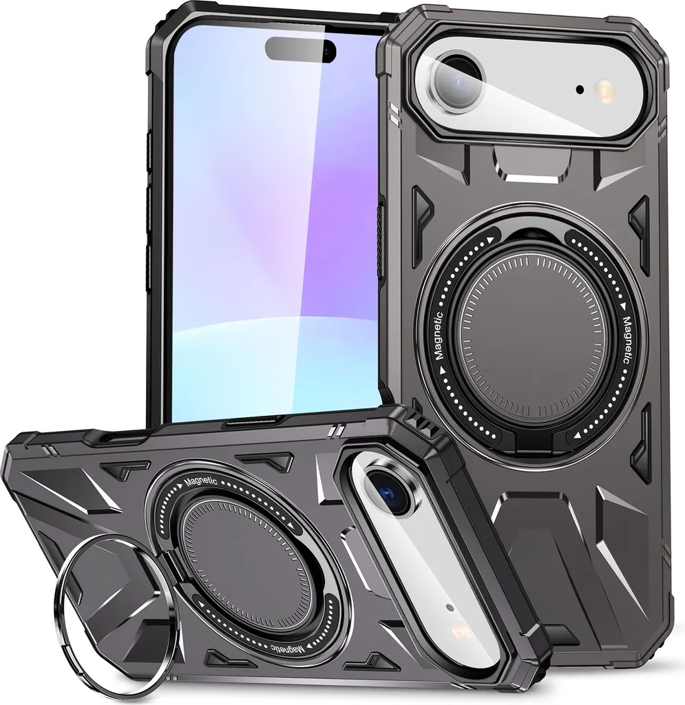 Custodia iPhone Air MagSafe Grigia: Cover Robusta con Anello Supporto