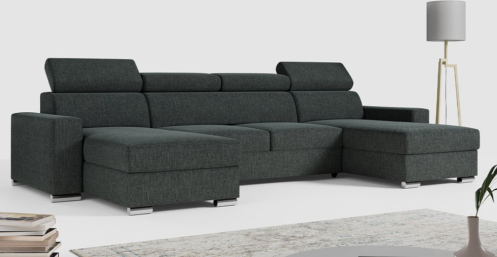 MKS MEBLE Ecksofa mit Schlaffunktion und Bettkasten, Produktbild 