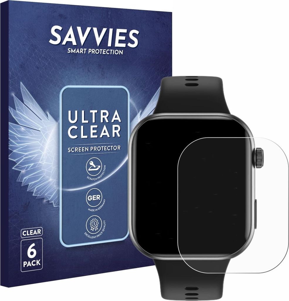 6x Für Honor Choice InFoWear Watch 2i Schutzfolie Savvies Produktbild 
