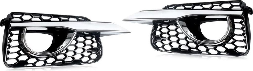 Grille Bezels Nitrox für Infiniti Q50 Base (2014-2017) – Nebelscheinwerfer Grille Abdeckungen – Chrom Zierleisten – Autozubehör