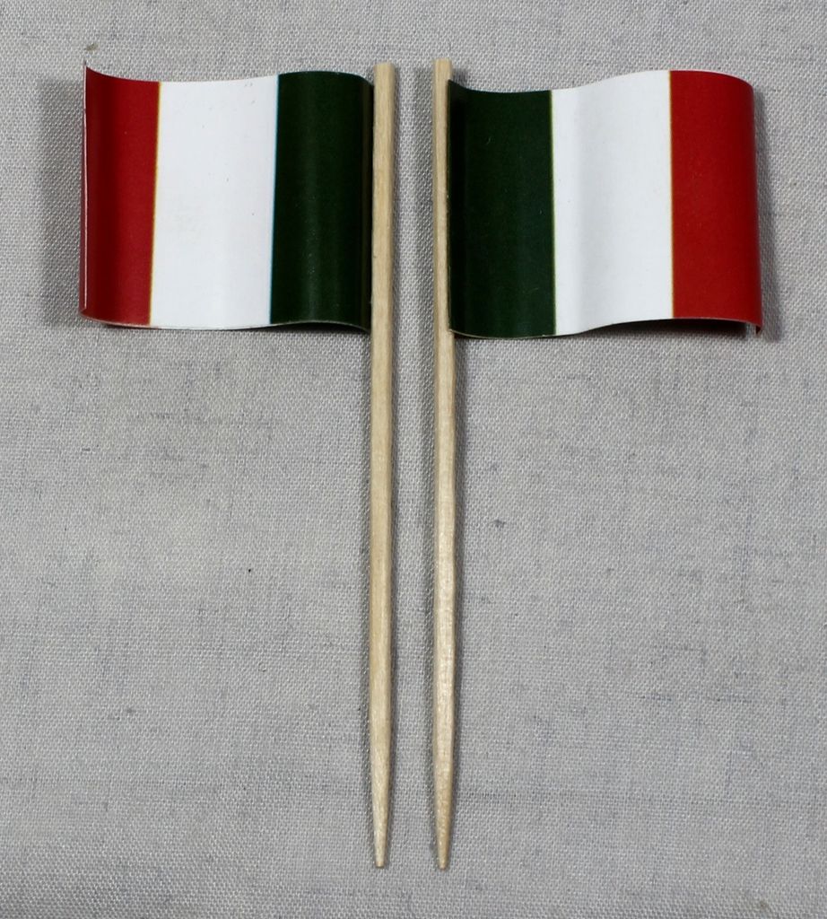 Party-Picker Flagge Italien Papierfähnchen in Produktbild 