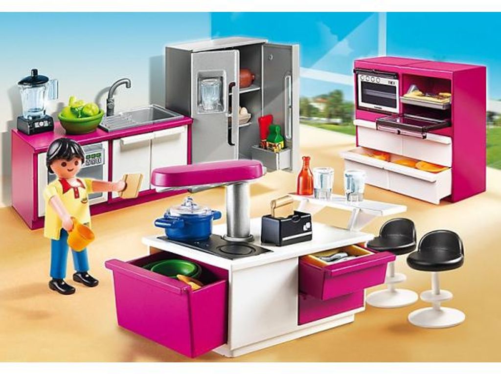 PLAYMOBIL city life 5582 cuisine avec ilot Image du produit 