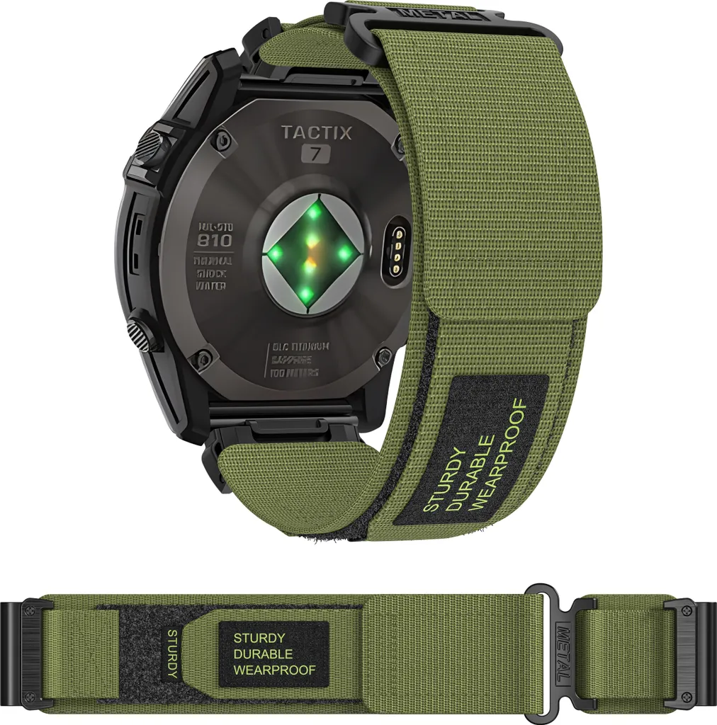 Per cinturino sportivo in silicone bicolore Garmin Quatix 7 da 22 mm