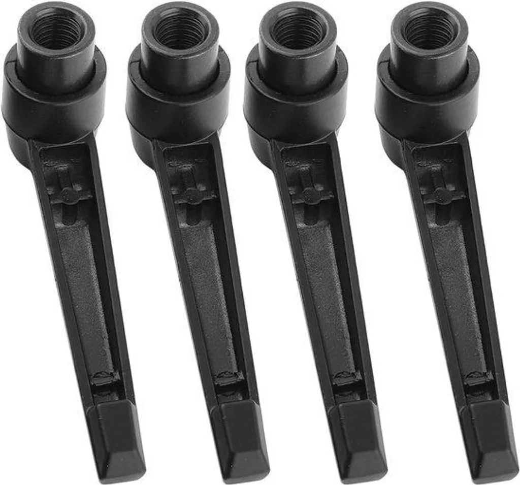Bouton mécanique réglable en acier robuste M10 finition bois x4