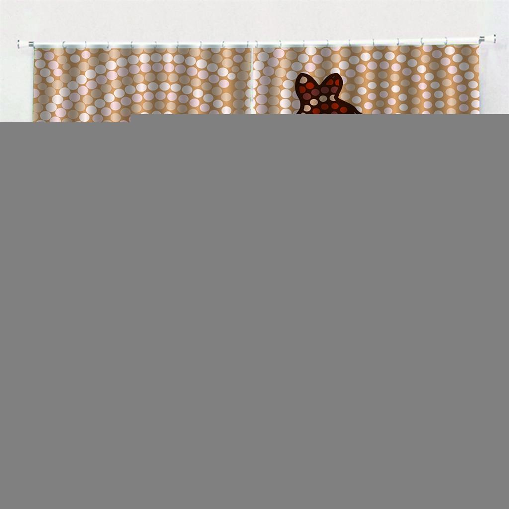 Icegrey 2 Stš¹ck Tiere Vorhang Verdunkelungsvorh?nge Duschvorhang Wohnzimmer Schlafzimmer Universalband Gardinen mit Haken, Stil 18, 400x213cm