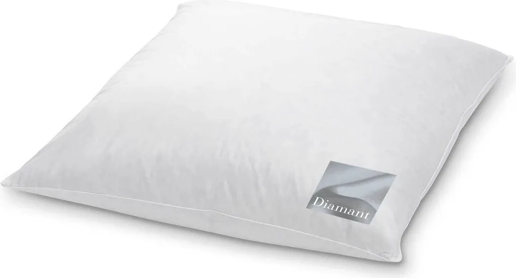 Grand oreiller carré 80x80 en plumes de luxe HANSKRUCHEN Diamant Soft