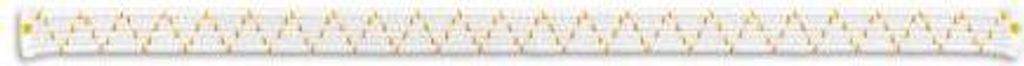 Prym 910253, 7 mm, Weiß, 3 m, 1 Stück(e), Polyester