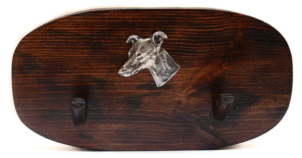 Whippet, Kleiner Englischer Windhund - Zubehörständer, Hundemarkenständer, Schlüsselhaken von Art-Dog