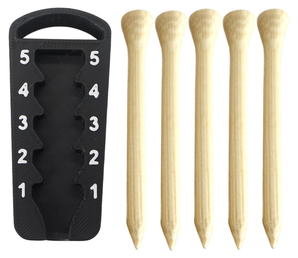 Höhenverstellbarer Golf-Tee mit 5 Einstellungen, präzise einstellbarer Höhenversteller für Golf-Tees im Freien, Trainings-Tee-Hebewerkzeug für...