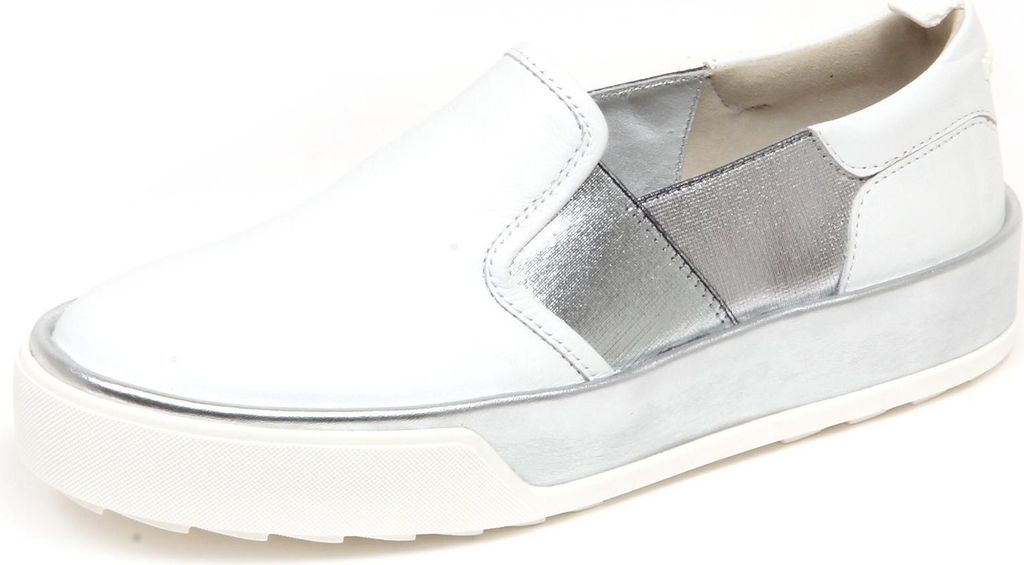 F4138 sneaker donna weiß/silber HOGAN REBEL R320 scarpe slip on shoe woman