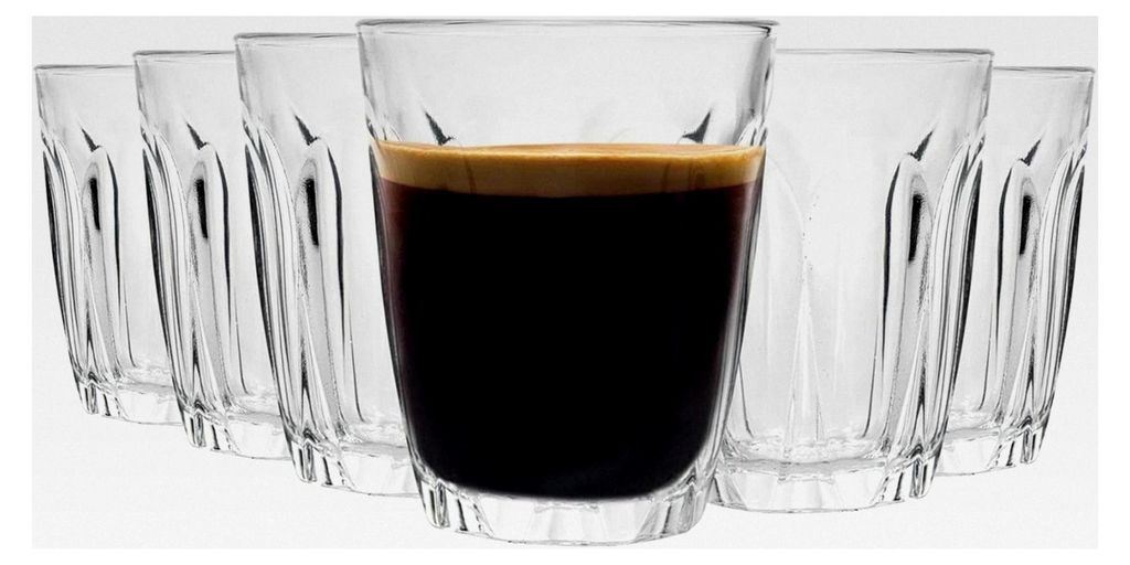 Provence Espresso Tassen - 90ml Trinkgläser - 12er Set