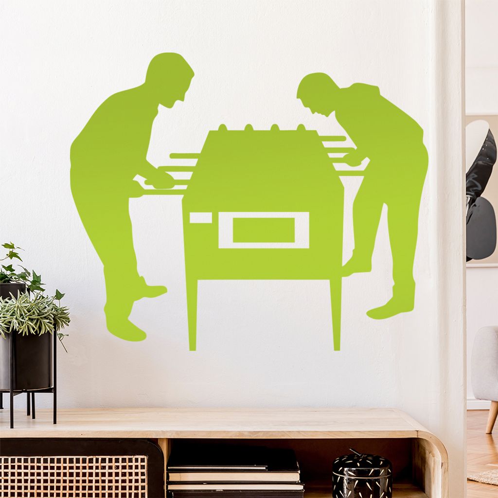 Kicker Tischfußball Spieler Wandtattoo Wandaufkleber Wall Sticker - Dekoration, Küche, Wohnzimmer, Schlafzimmer, Badezimmer