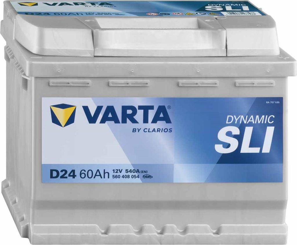 Varta Blue Dynamic, 60 Ah, 12 V, 540 A, Auto, B13, Blau, Produktbild 