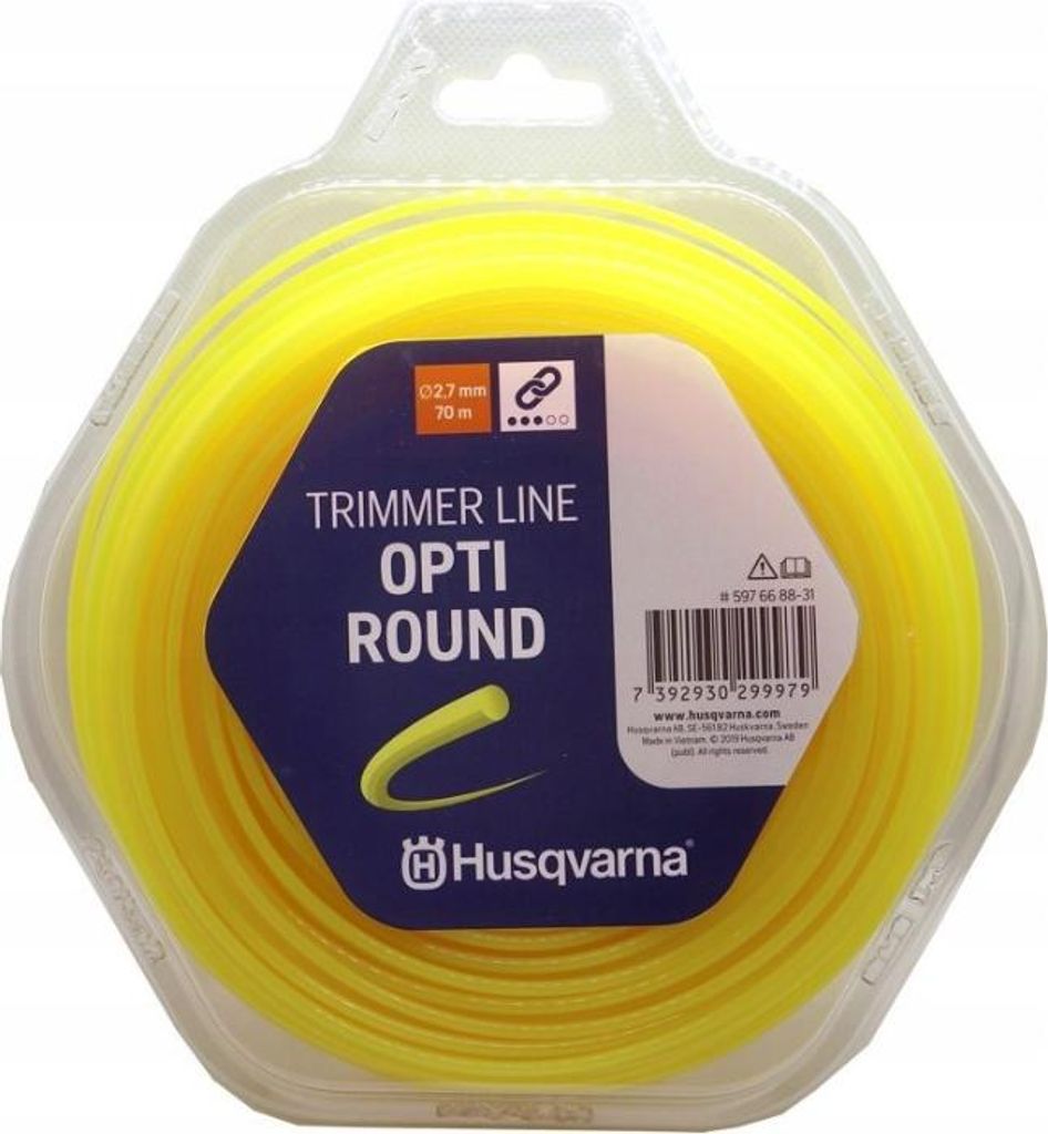 Husqvarna OPTI ROUND 2,mm7x70m Schneidlinie für Freischneider POWERFUL!