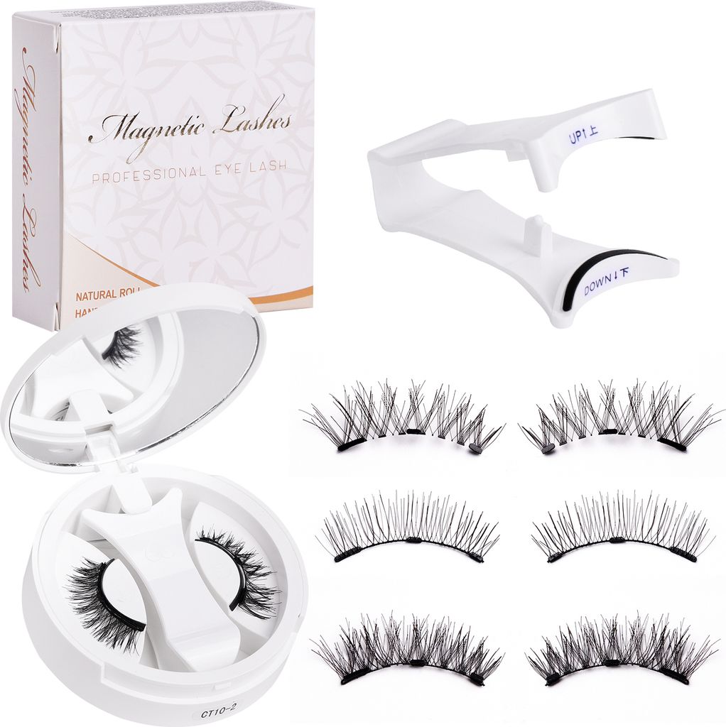 Magnetisches Wimpernset Schwarz 2,5 cm Länge, Produktbild 
