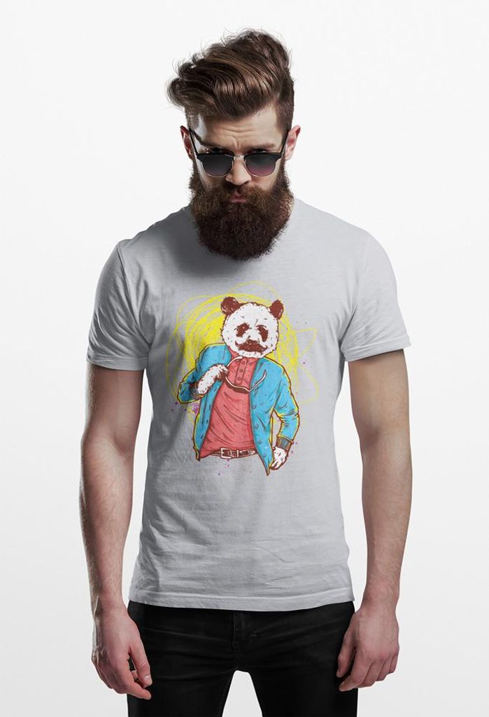 D&B Uni Polo ST00038 Panda Grau-Größe XL