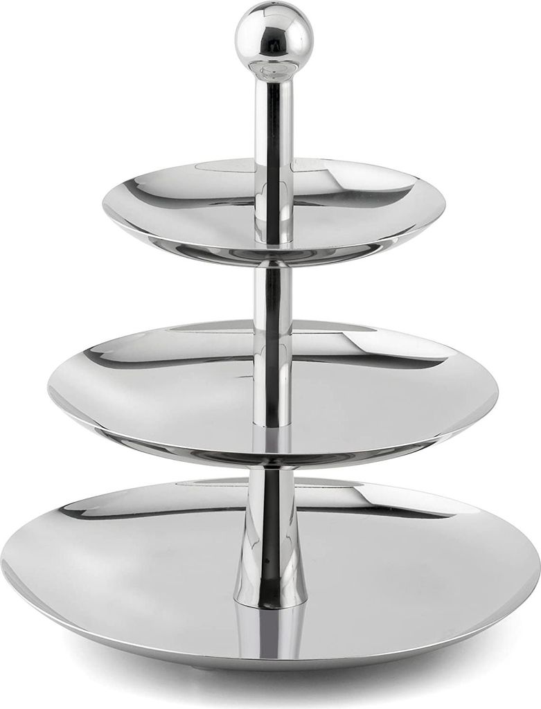 Servírovací stojan, nerez, 3 patra, prům. 27 cm Obrázek produktu 