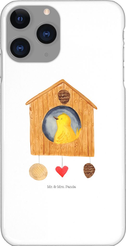 Mr. & Mrs. Panda Iphone 11 Pro Handyhülle Vogel Haus - Weiß - Geschenk, Vögel, Handy Case, Castle, Wohnung, Familie, Premium Kunststoff, Lustige...