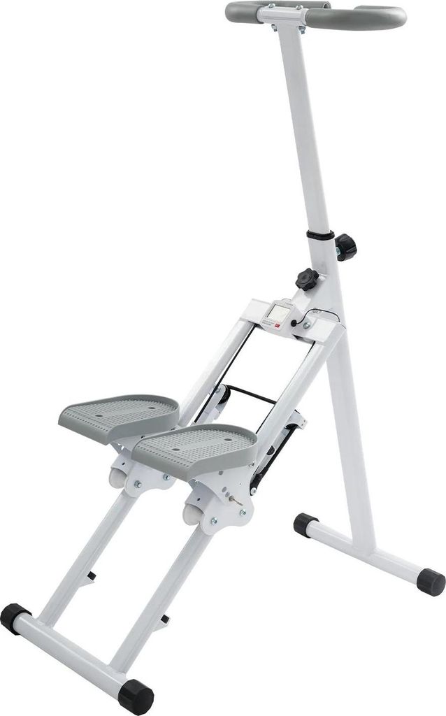Vertikaler Stair Stepper - Klappbarer Heimtrainer - 3-stufig verstellbare Pedale - LCD Display - 100 kg Belastung - Ganzkörper-Workout - Farbe Elf...
