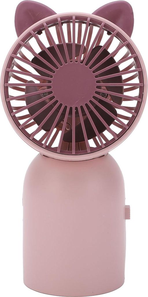 Handventilator mit niedlichem Katzenmotiv, USB-Aufladung, Produktbild 