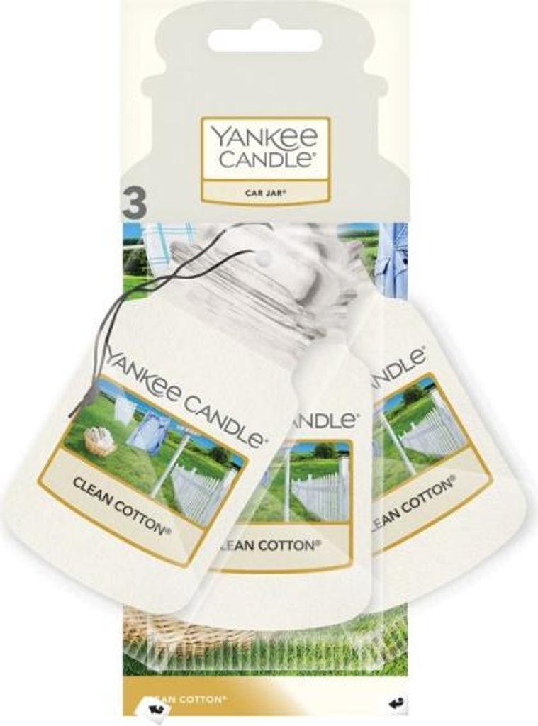 Yankee Candle Clean Baumwolle Car Jar Bonus Pack