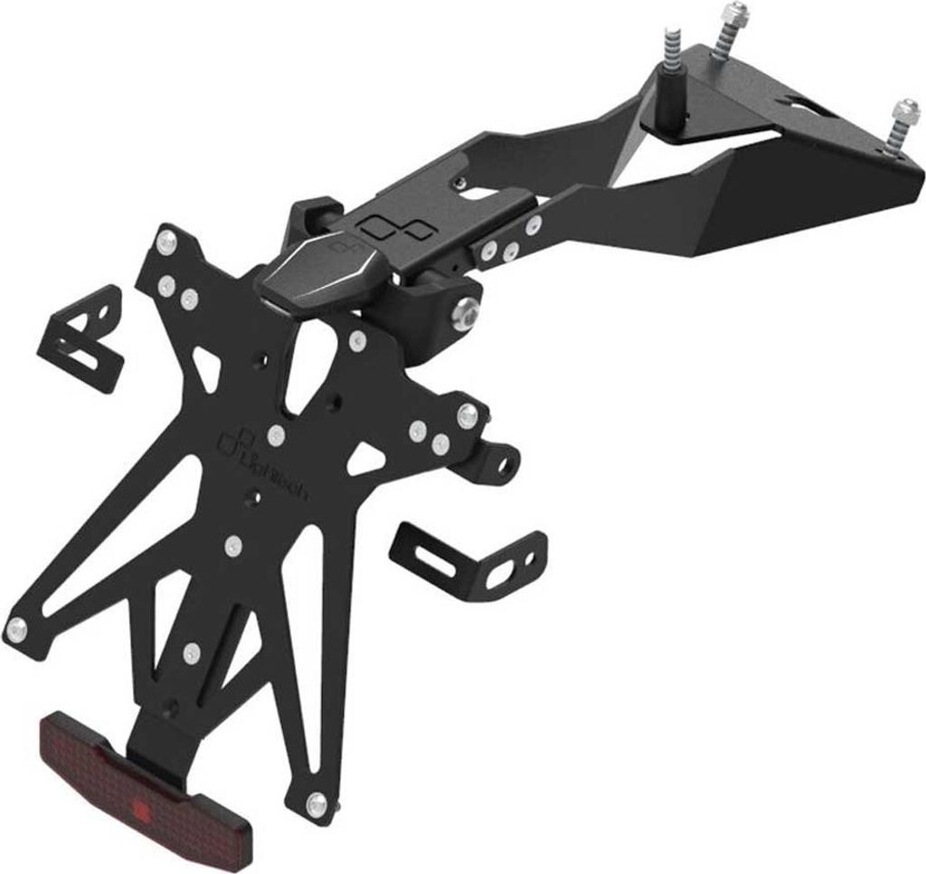 Lightech Aprilia Rs 660 20-21 A3 Kennzeichenhalter-set Schwarz Schwarz One Size