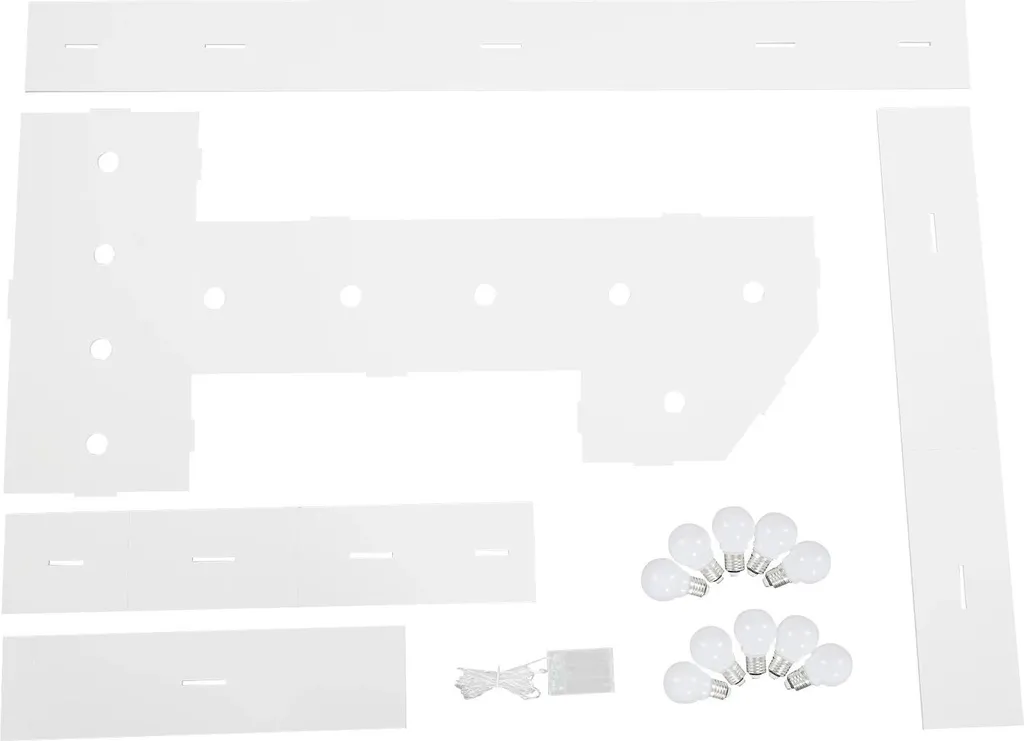 Chiffre 9 LED 23 cm blanc chaud à piles : la solution déco sans câbles
