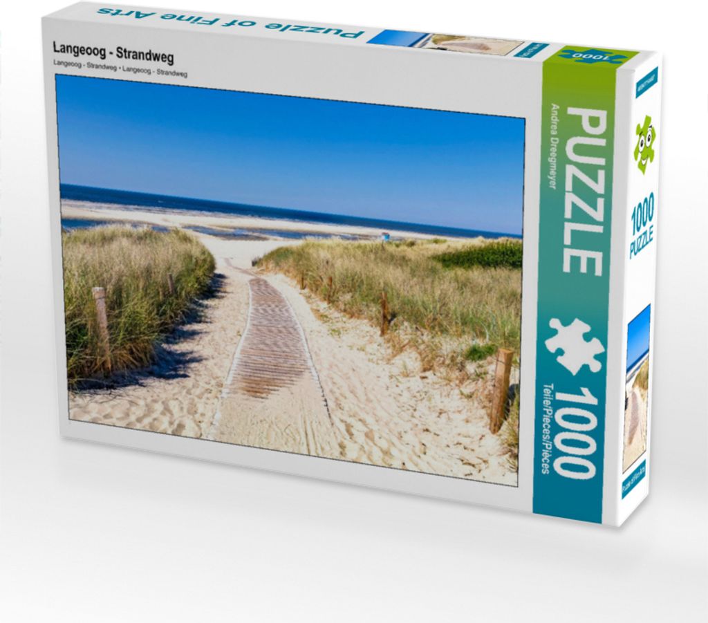CALVENDO Puzzle Langeoog - Strandweg 1000 Teile Puzzle quer | 1000 Teile Lege-Größe 64x48cm Foto-Puzzle für glückliche Stunden