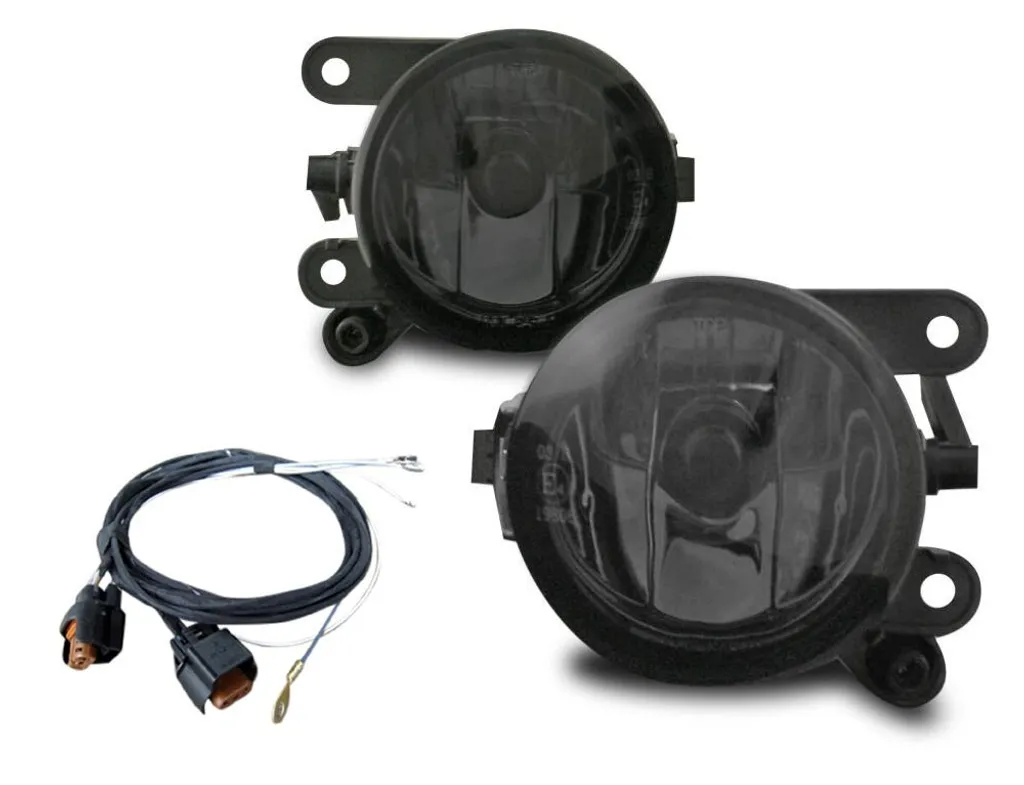 Set Fendinebbia Anteriori VW Tiguan 5N Vetro Nero + Cablaggio HB4