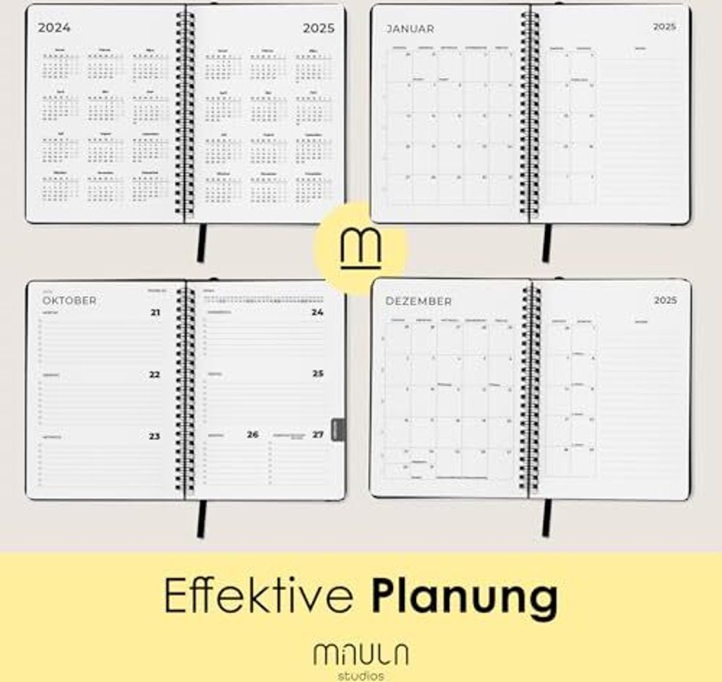 A5 Terminplaner 2025 - Minimalistischer Buchkalender A5 Produktbild 5