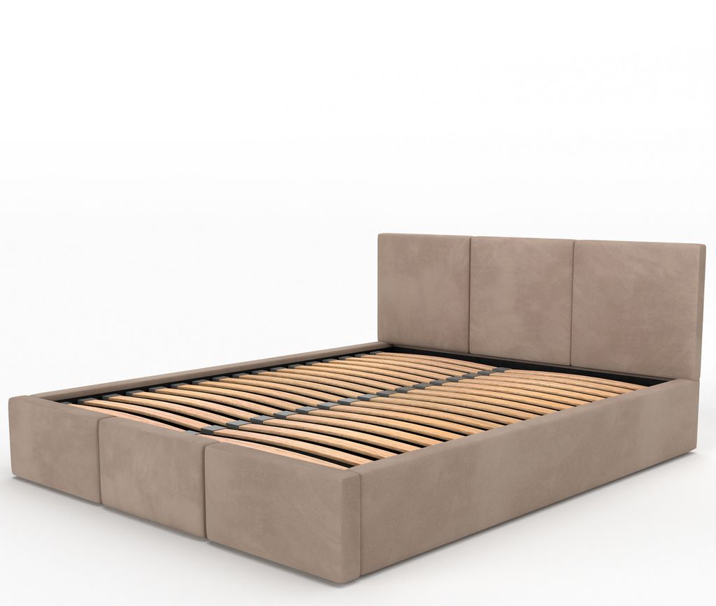 Muralo POLSTERBETT für Schlafzimmer Stoffbett Bett mit Produktbild 