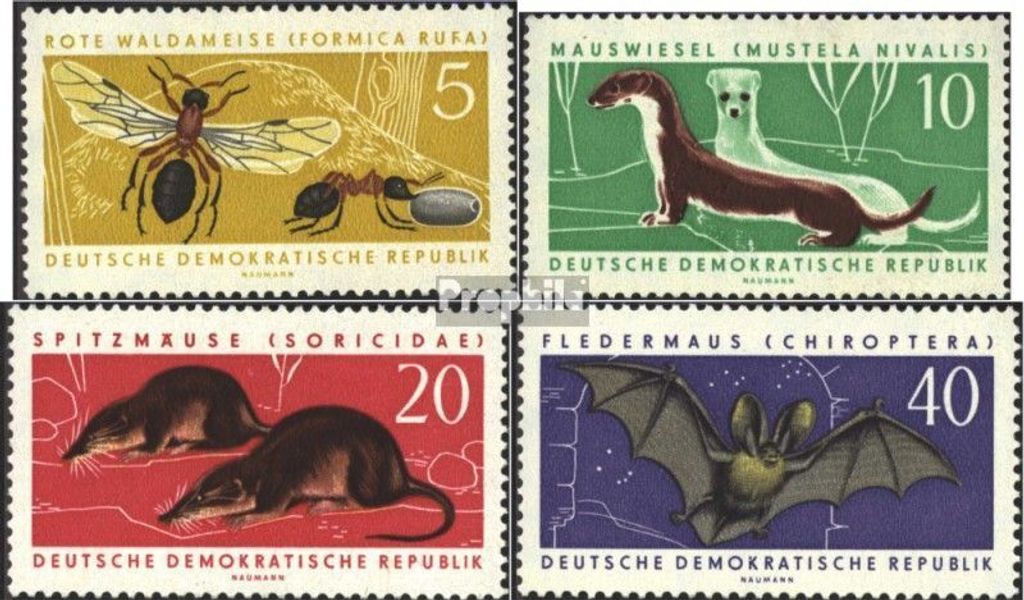 Briefmarken DDR 1962 Mi 869-872 (kompl.Ausg.) postfrisch Geschützte Tiere (I)