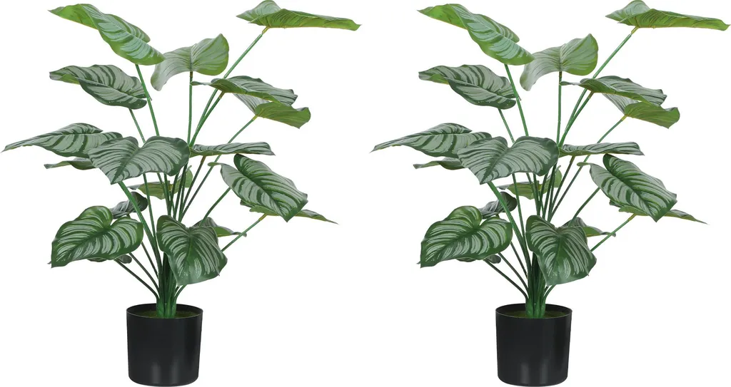 Fausse Plante sans Entretien : Pack 2 Pommiers Artificiels réalistes 65cm