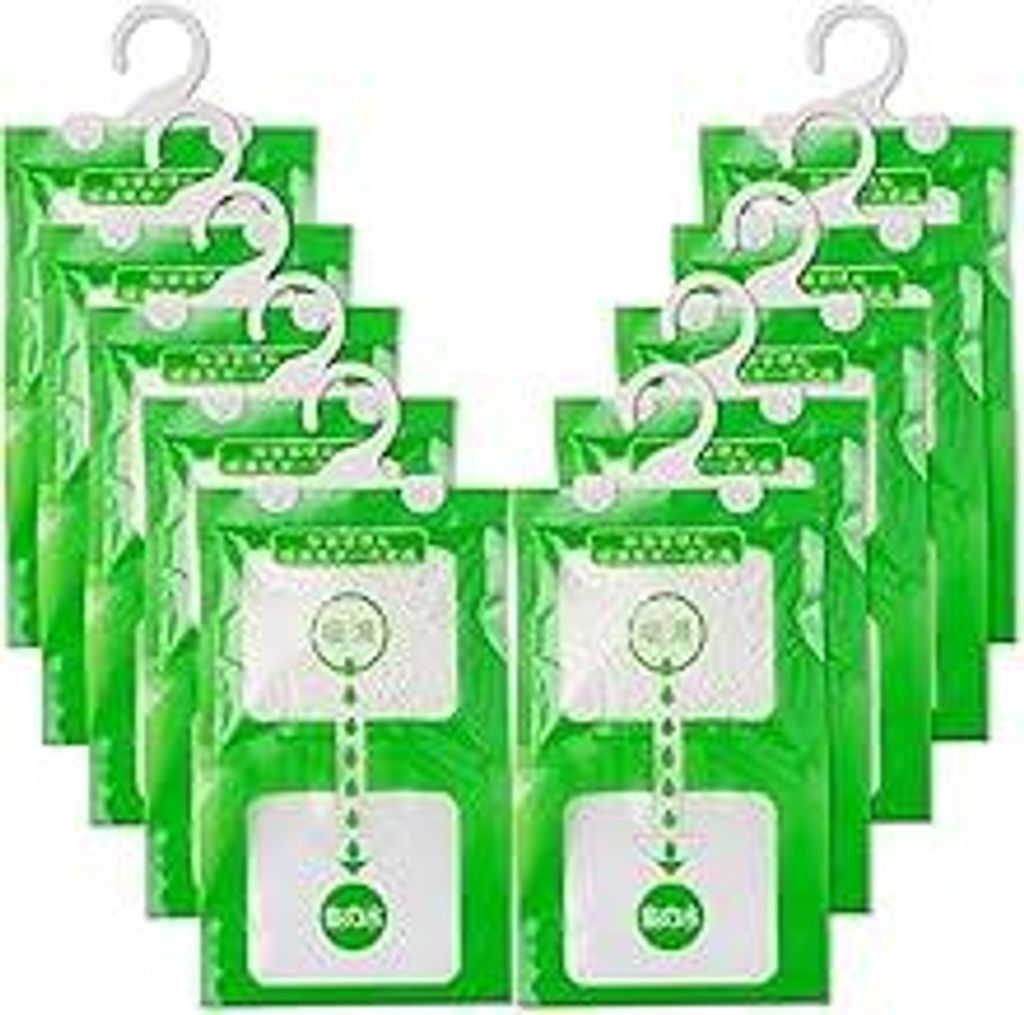 10er-Pack Feuchtigkeitsabsorber, Moisture Absorber, Hängender Luftentfeuchter, Anti-Schimmel luftentfeuchter beutel, Ideal für Schrank, Küche, B...