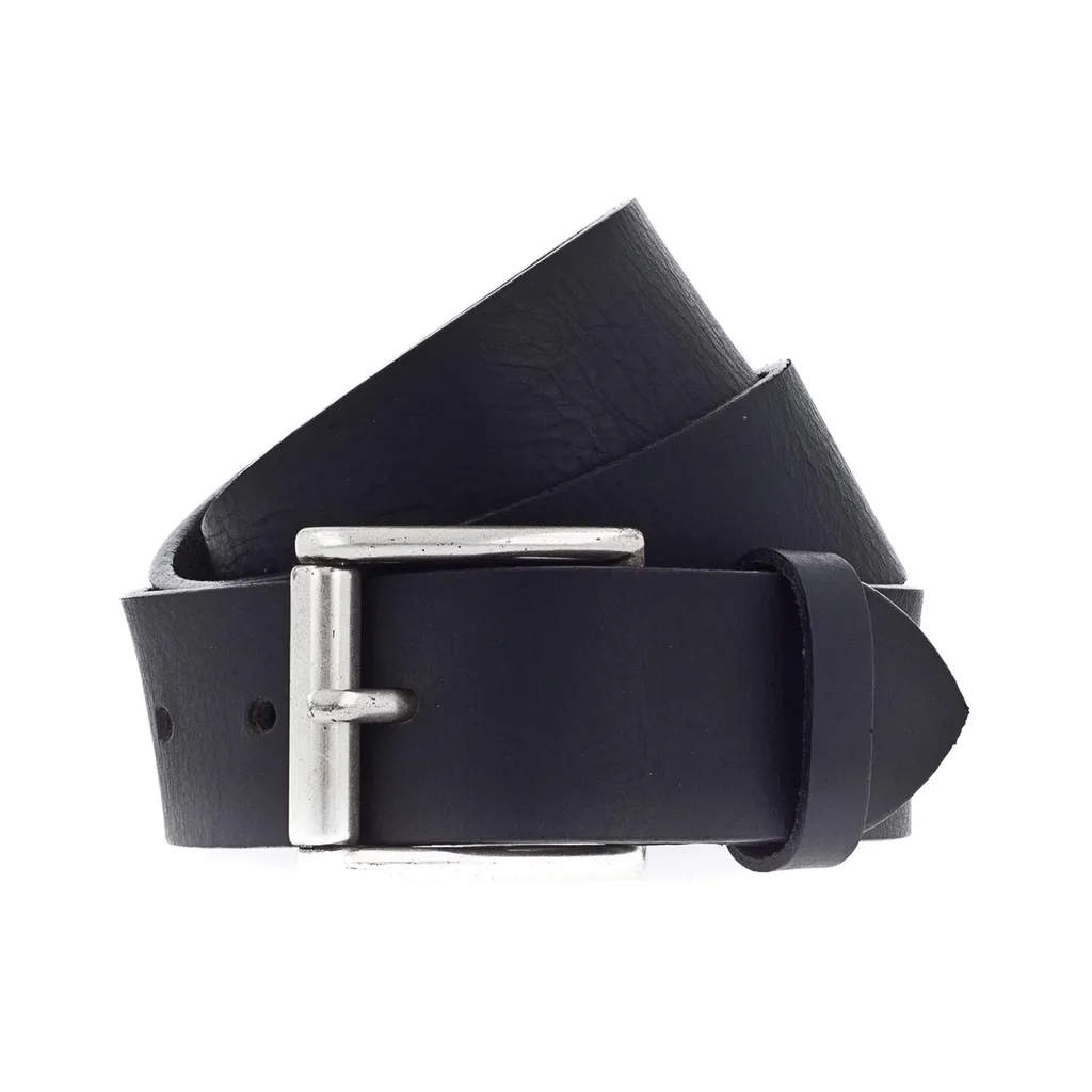 Cintura Uomo Vanzetti 40mm Nera - 100% Pelle Pieno Fiore W100 Black