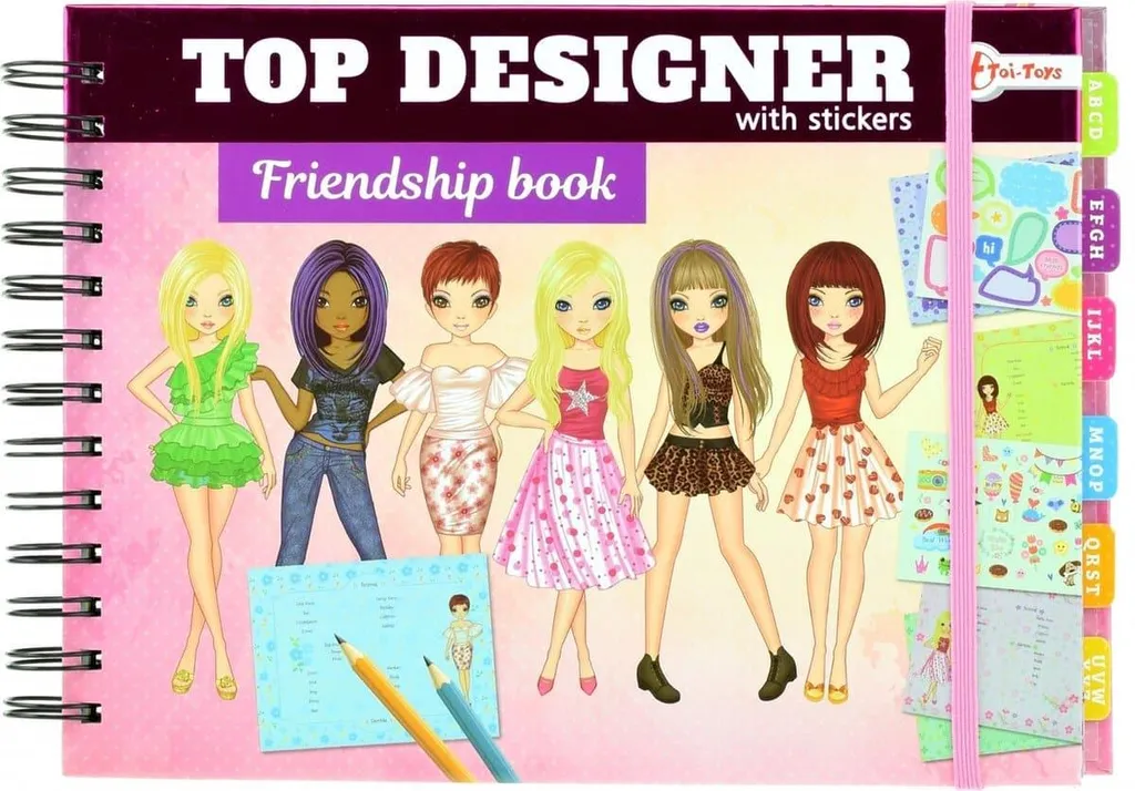 Livre d'amitié créatif pour enfants avec stickers et motifs illustrés