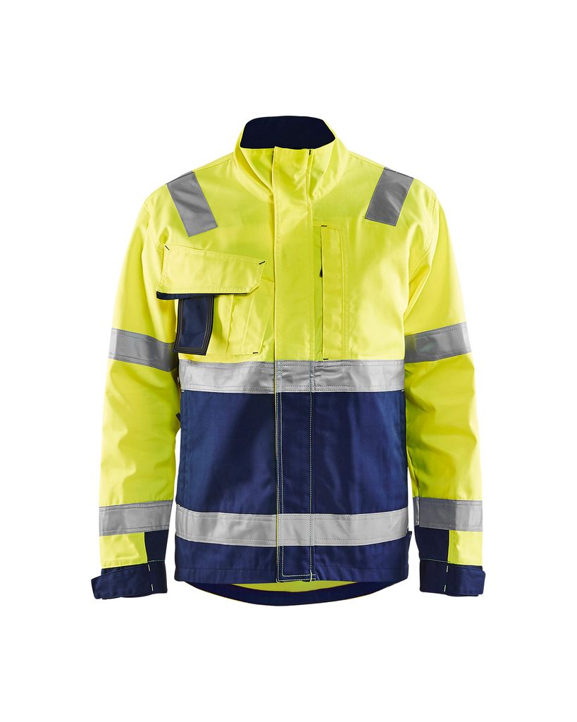 Blakläder High Vis Jacke High Vis Orange/Mittelgrau 4064 1811, Farbe:gelb/schwarz, Größe:XL