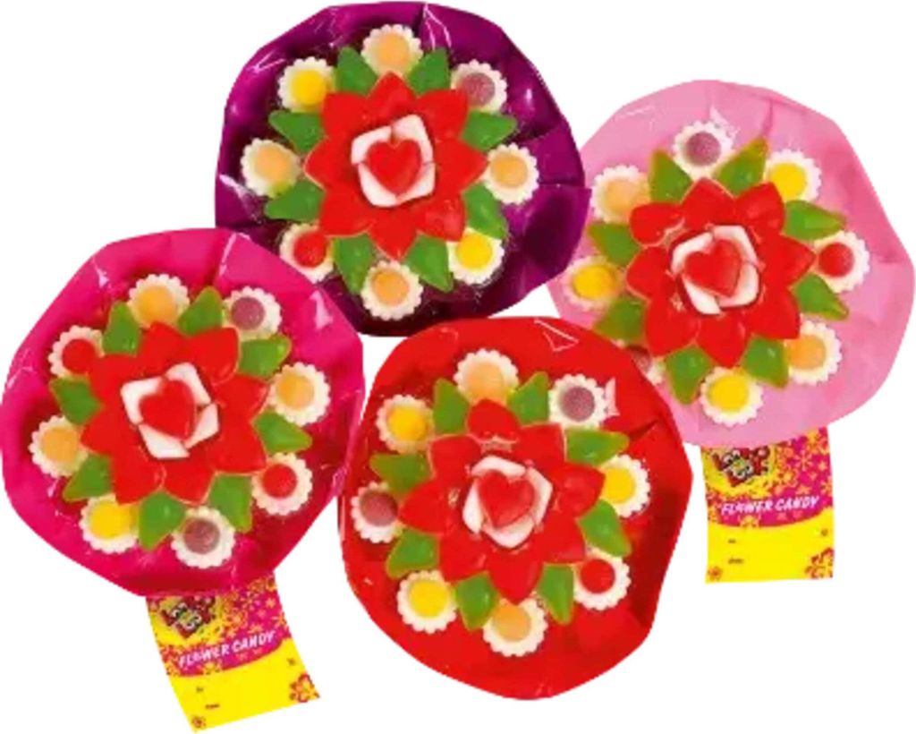 Look O Look Candy Kwiatowy bukiet gum owocowych Cukier Zdjęcie produktu 