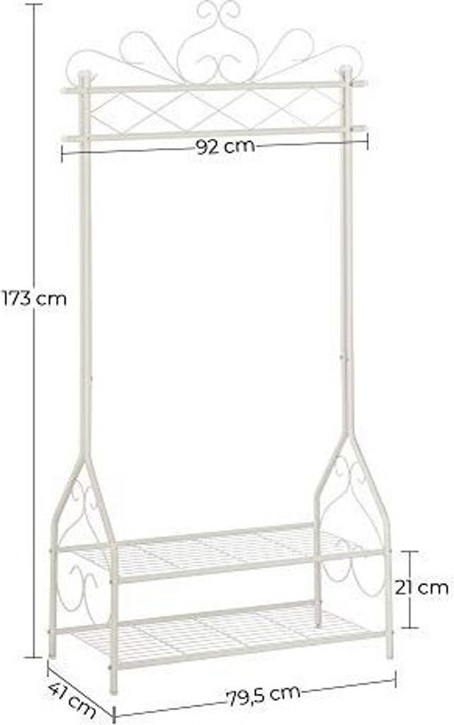 SONGMICS Wieszak na ubrania z drążkiem na ubrania i 2 Zdjęcie produktu 22