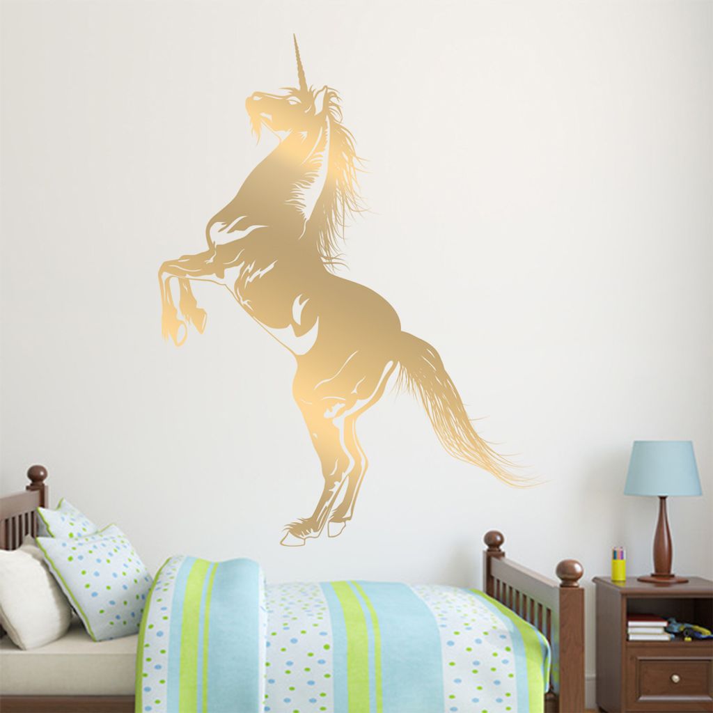 KIWISTAR Einhorn Pferd Hengst Märchen Fantasy Wandtattoo in 6 Größen - Wandaufkleber Wall Sticker - Dekoration, Küche, Wohnzimmer, Schlafzimmer...
