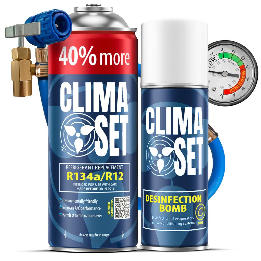 Klimaanlagen-Set für Autos R134a 626 g, Klimaanlagen-Erfrischer, Schlauch mit Manometer